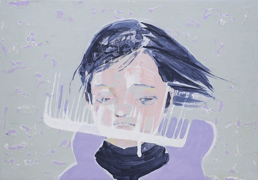葉依柔_將曾經梳理，讓悲傷過去2_壓克力、畫布_30x42cm_2021