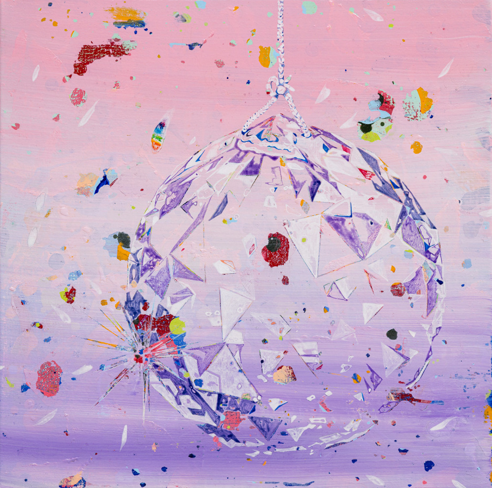 王亮尹_Prism_彩虹_壓克力顏料、畫布_50×50cm_2025