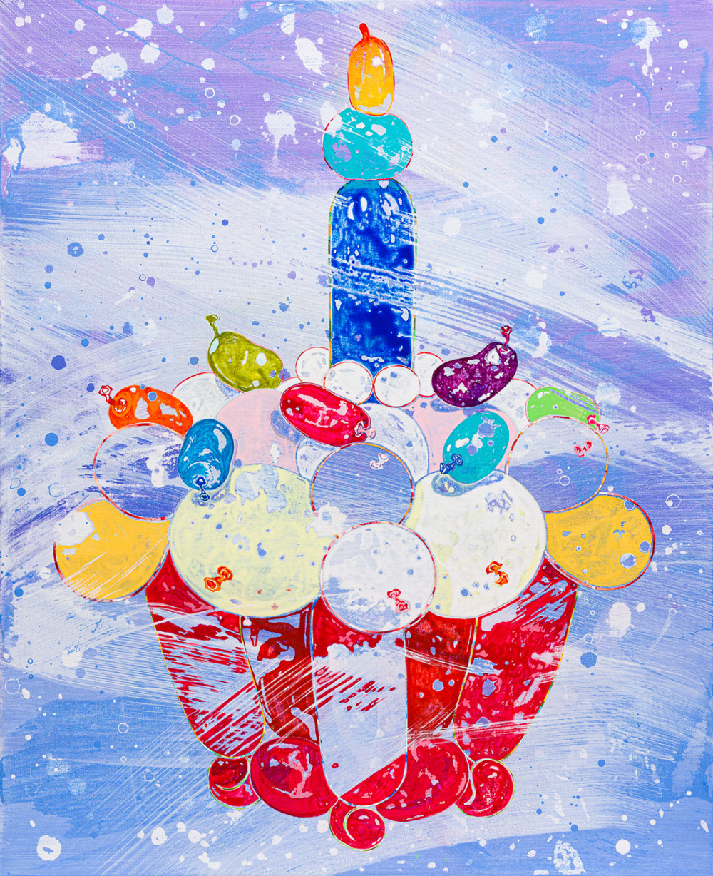 王亮尹_慾望之塔 Tower of Desire_壓克力顏料、畫布_80×65cm_2025