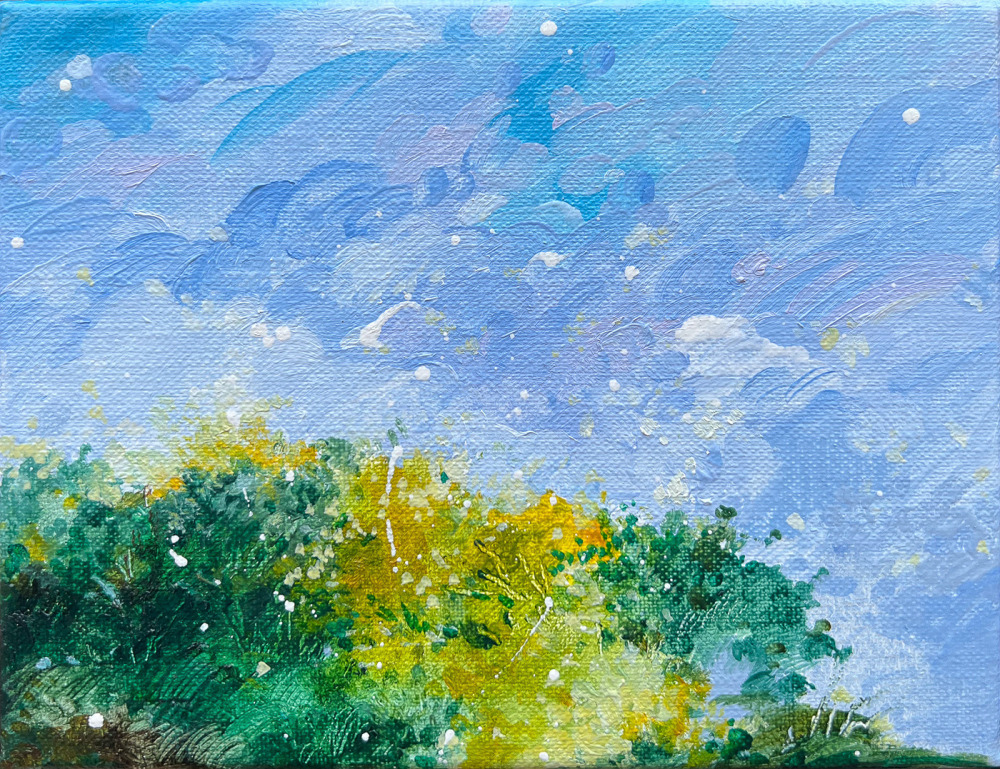 黃品玲_小風景 No.3 Small Scene No.3_油彩、畫布_14×18cm_2024