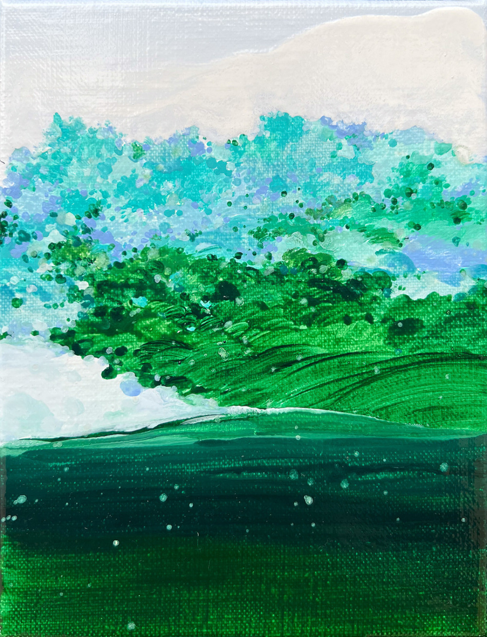 黃品玲_小風景 No.6 Small Scene No.6_油彩、畫布_18×14cm_2024