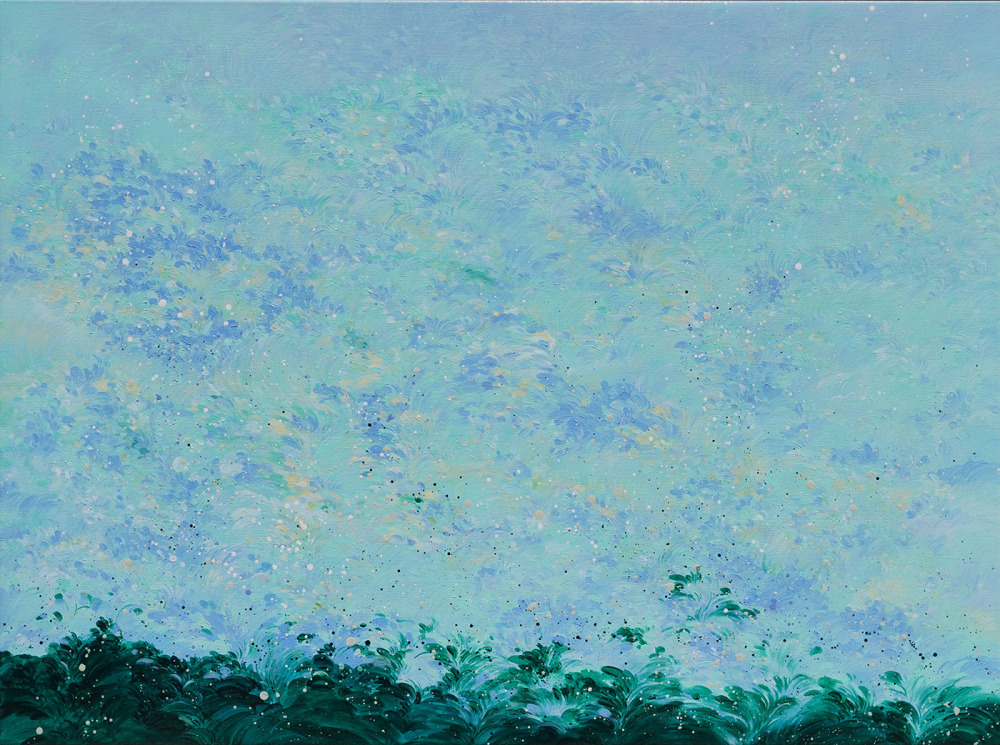 黃品玲_柔軟的森林 No.5 Soft Forest No.5_油彩、畫布_97×130cm_2025