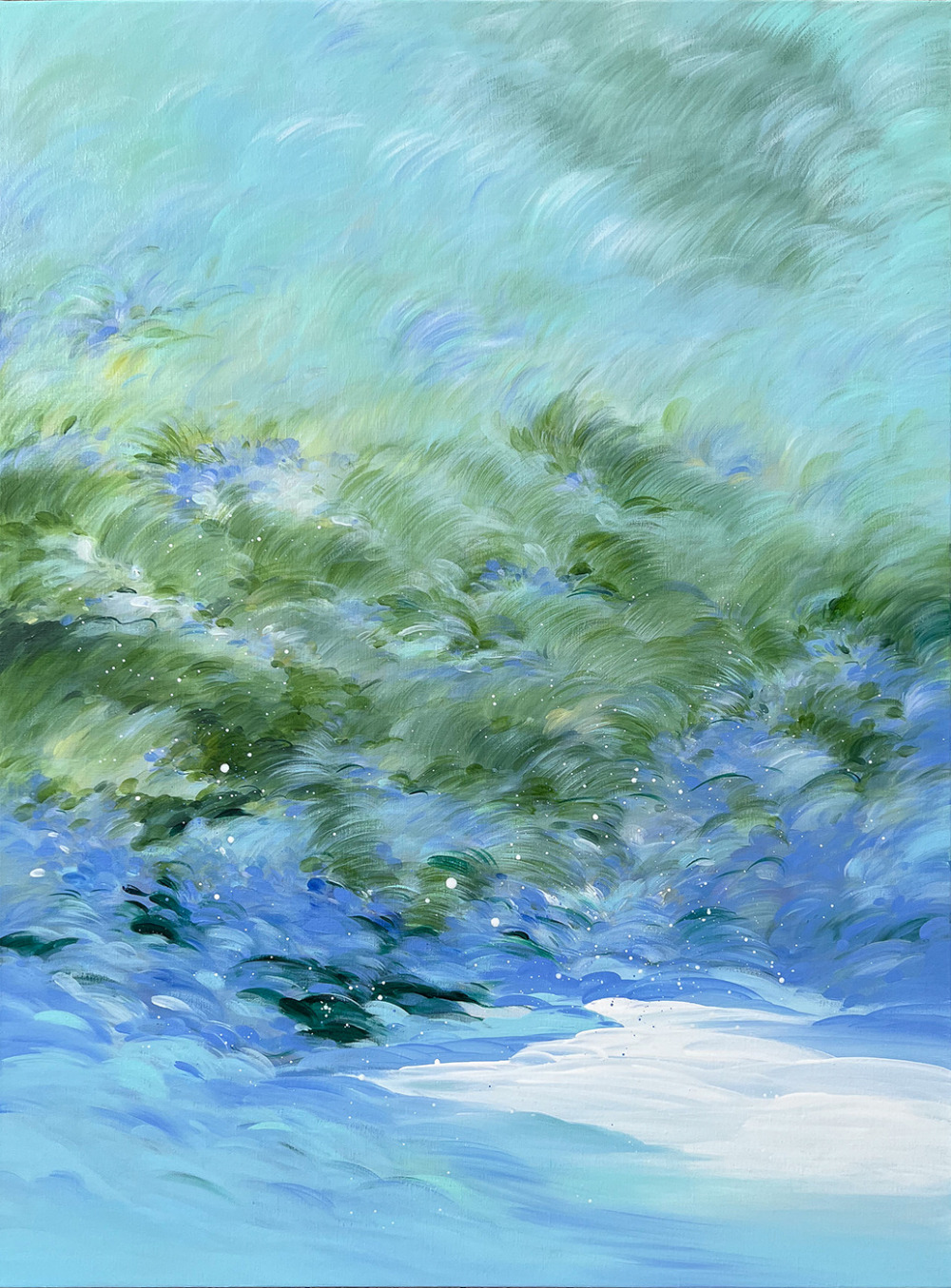 黃品玲_柔軟的森林 No.2 Soft Forest No.2_油彩、畫布_130×97cm_2023