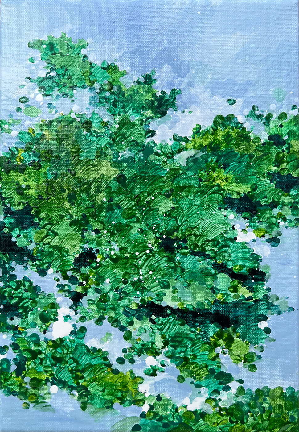 黃品玲_晴天 Clear Days_油彩、畫布_22.5×17.5cm_2024