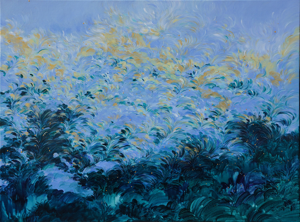 黃品玲_微風與思緒 A Garden of Feelings_油彩、畫布_97×130cm_2025