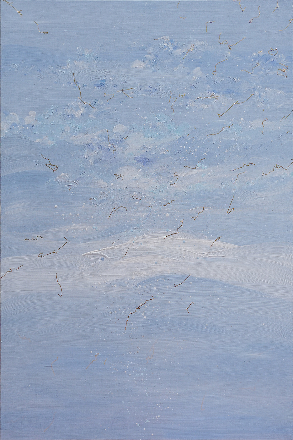 黃品玲_微風輕拂 Where the Breeze Touches Lightly_油彩、畫布_145.5×97cm_2025