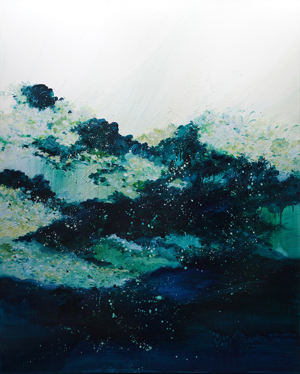 黃品玲_靜水繁生 Still Waters in Bloom_油彩、畫布_162×130cm_2025