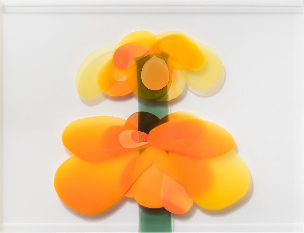 陳代如_花序005 Inflorescence004_壓克力顏料、壓克力墨水、有機玻璃 Acrylic paint and acrylic ink on perspex_62×82cm_2025