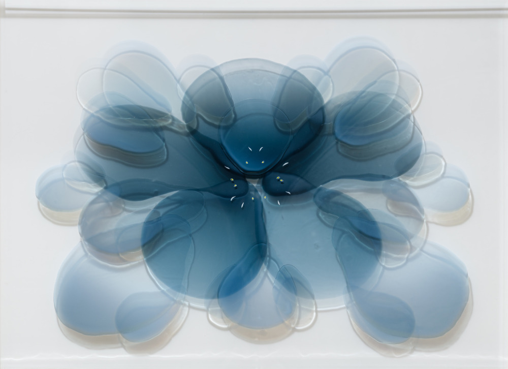 陳代如_團花007 Fluffle007_壓克力顏料、壓克力墨水、有機玻璃Acrylic paint and acrylic ink on perspex_66×91cm_2025