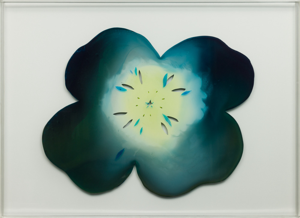 陳代如_團花004 Fluffle004_壓克力顏料、壓克力墨水、有機玻璃 Acrylic paint and acrylic ink on perspex_66×91cm_2024