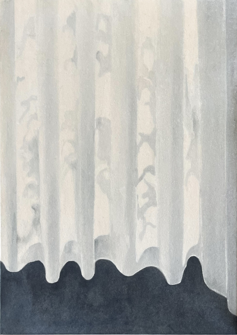 張靜雯_內與外 NO.5 Inside and Outside NO.5_墨、雲肌麻紙_25.9x18.5cm_2025