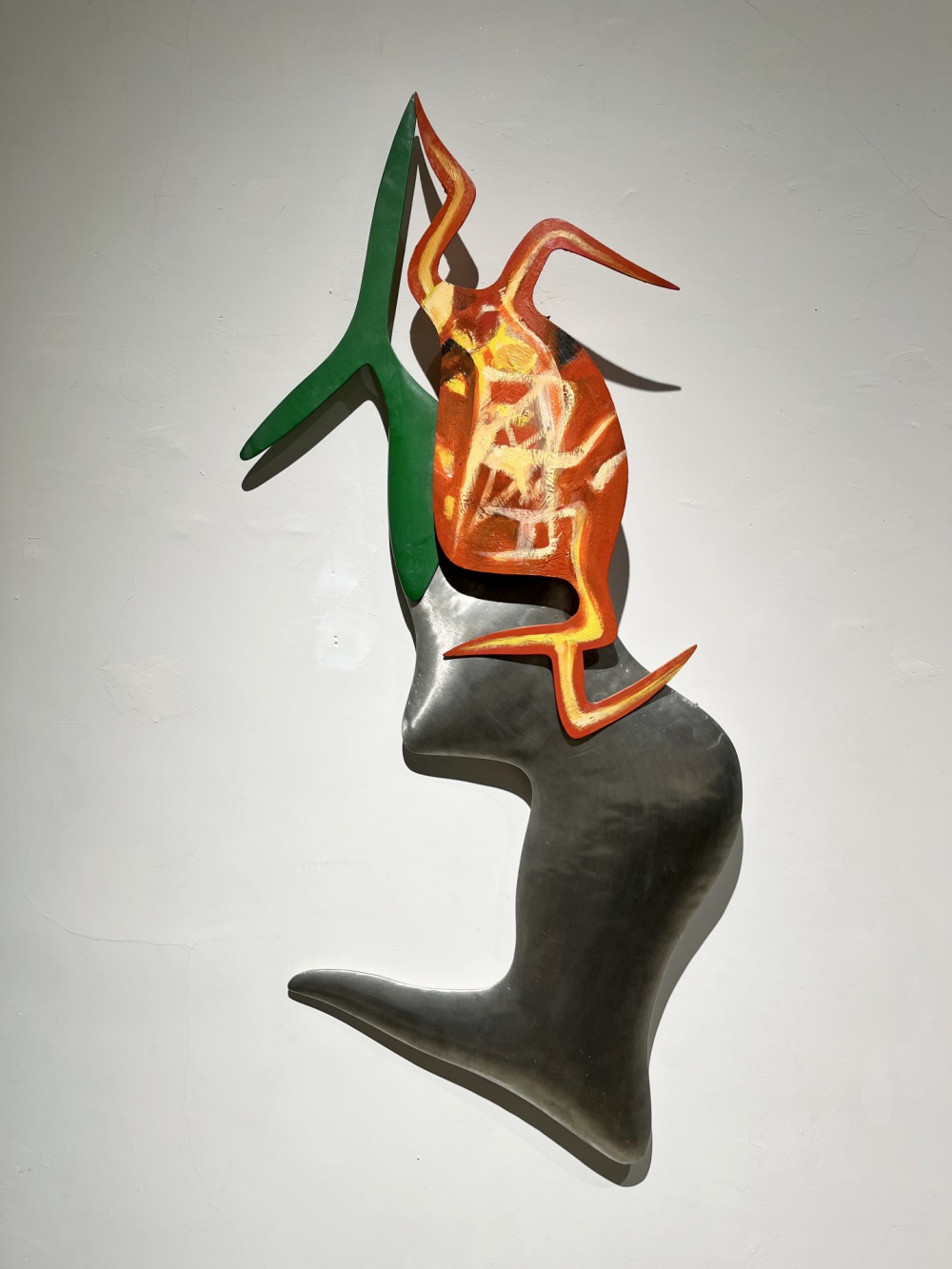 黃銘哲_幻化 No.1_113x52cm_金屬,顏料_1997