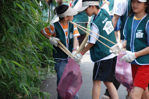 社區撿拾周邊街道垃圾